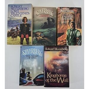 Robert Silverberg Set of 5 Vintage Paperback Sci-Fi Books Novels Lord Valentine